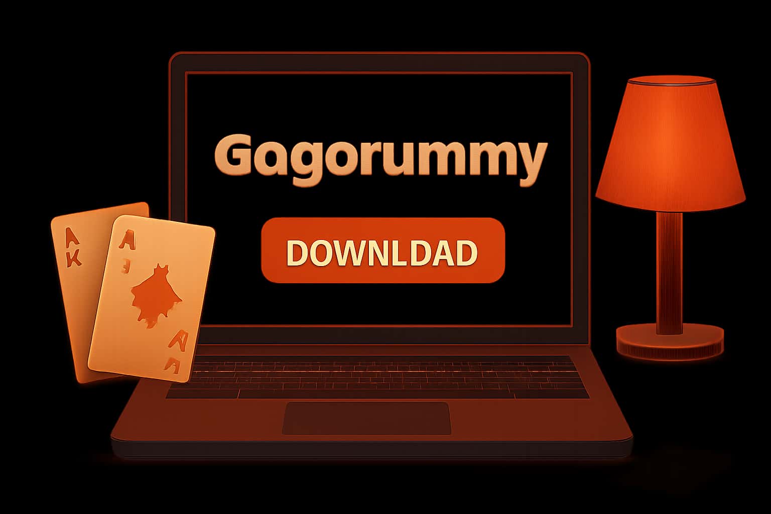 Informational scene showcasing the Gogorummy Download process.