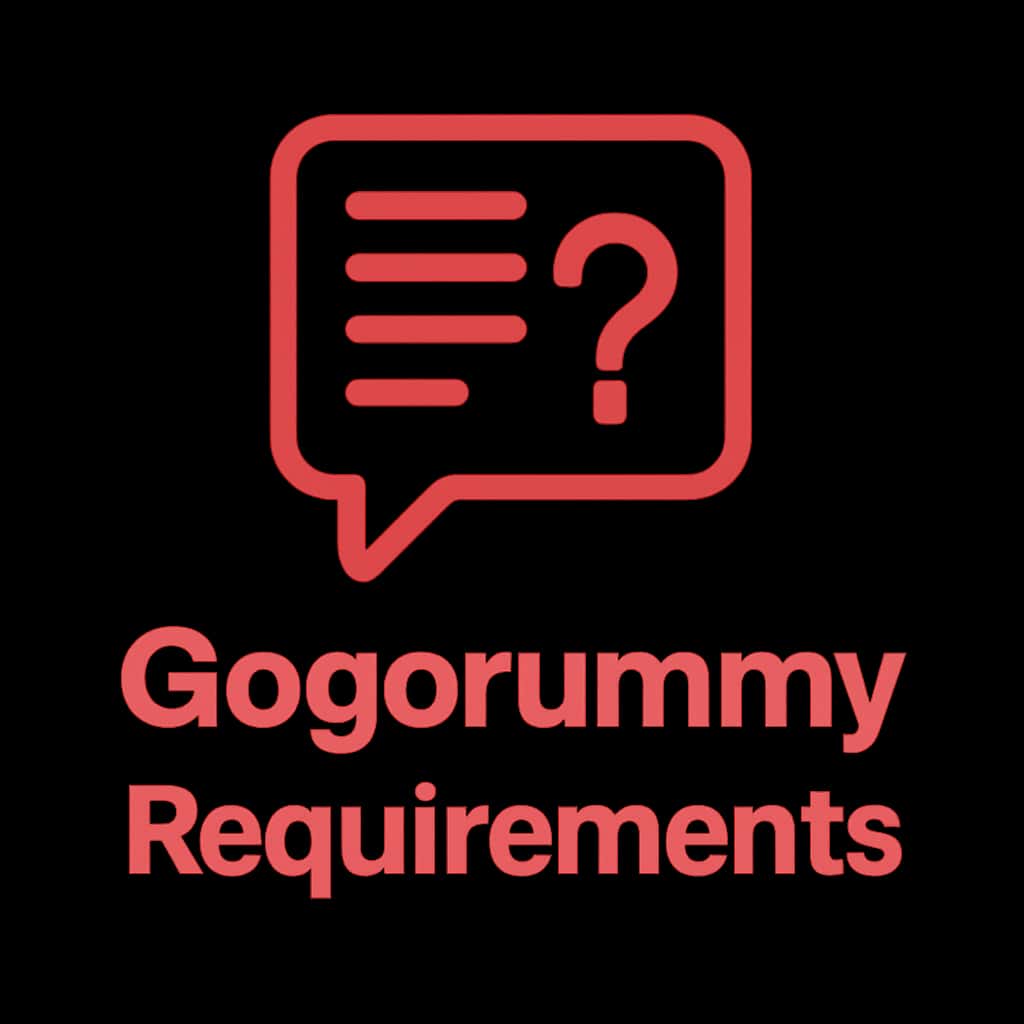 A badge visual for Gogorummy Requirements.