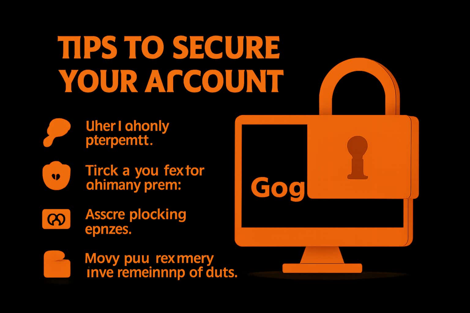 A professional and informative scene focused on securing a Gogorummy account, featuring the title prominently.